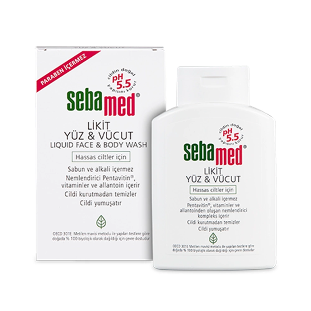 Sebamed Yüz ve Vücut Temizleyici Likit 200ML