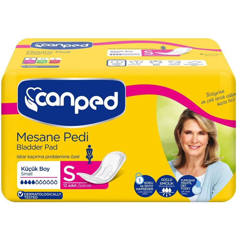 Canped Mesane Pedi Klasik S - Küçük - Small (İç Adet 12 Li) Tekli Paket