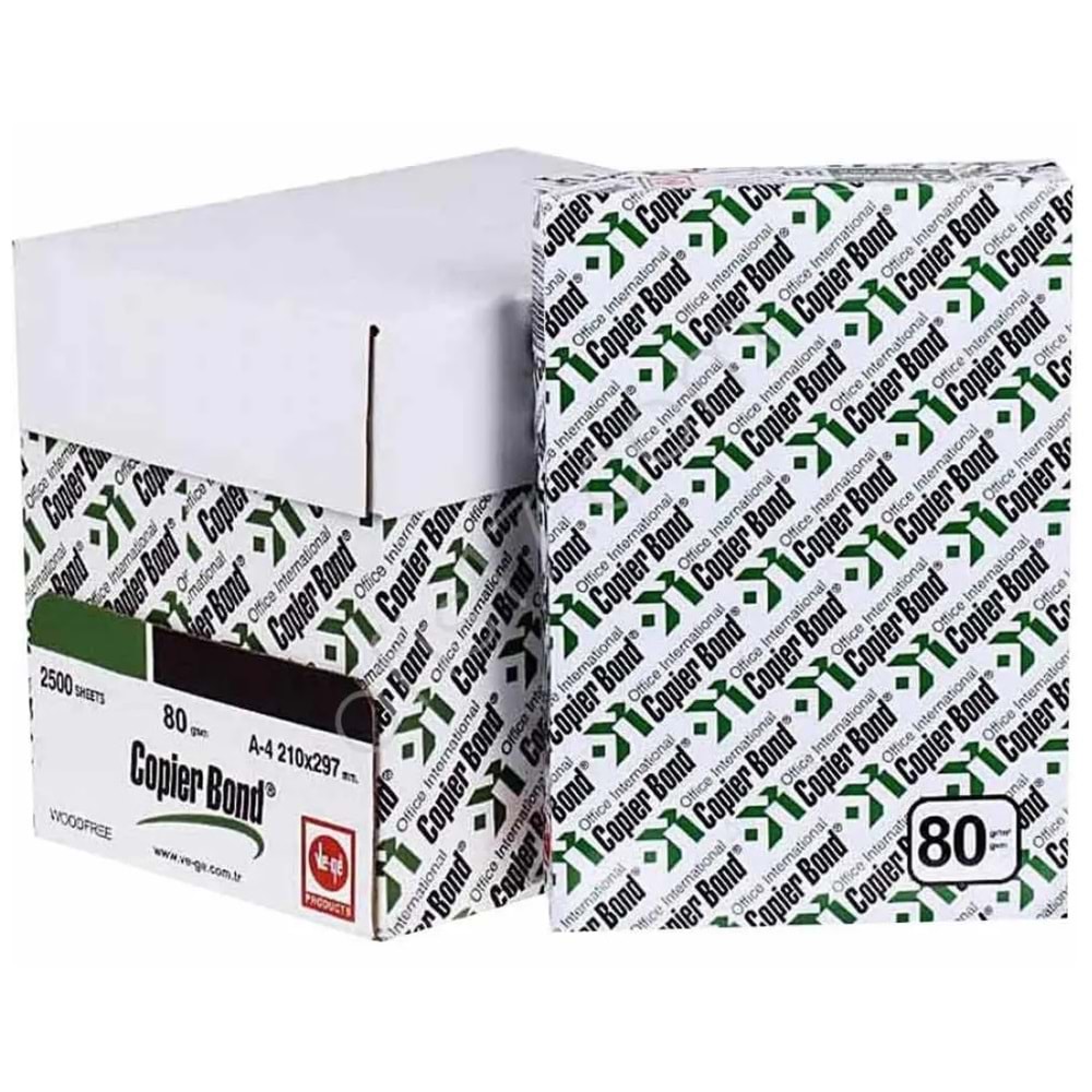 Copier Bond (Ve-Ge) A4 80GR/M2 Fotokopi Kağıdı 2500 Adet (5PK*500) 1 KOLİ