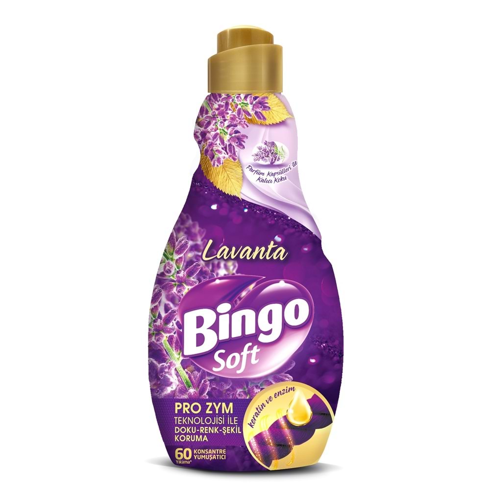 Bingo Soft Çamaşır Yumuşatıcı Konsantre 1440ML Lavanta
