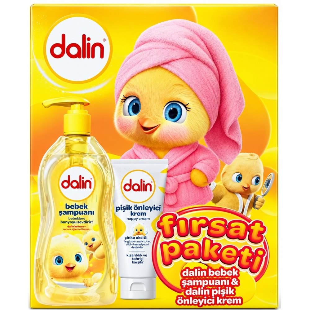 Dalin Bebek Şampuanı 700 ML + Pişik Önleyici Krem 100 ML Fırsat Paketi