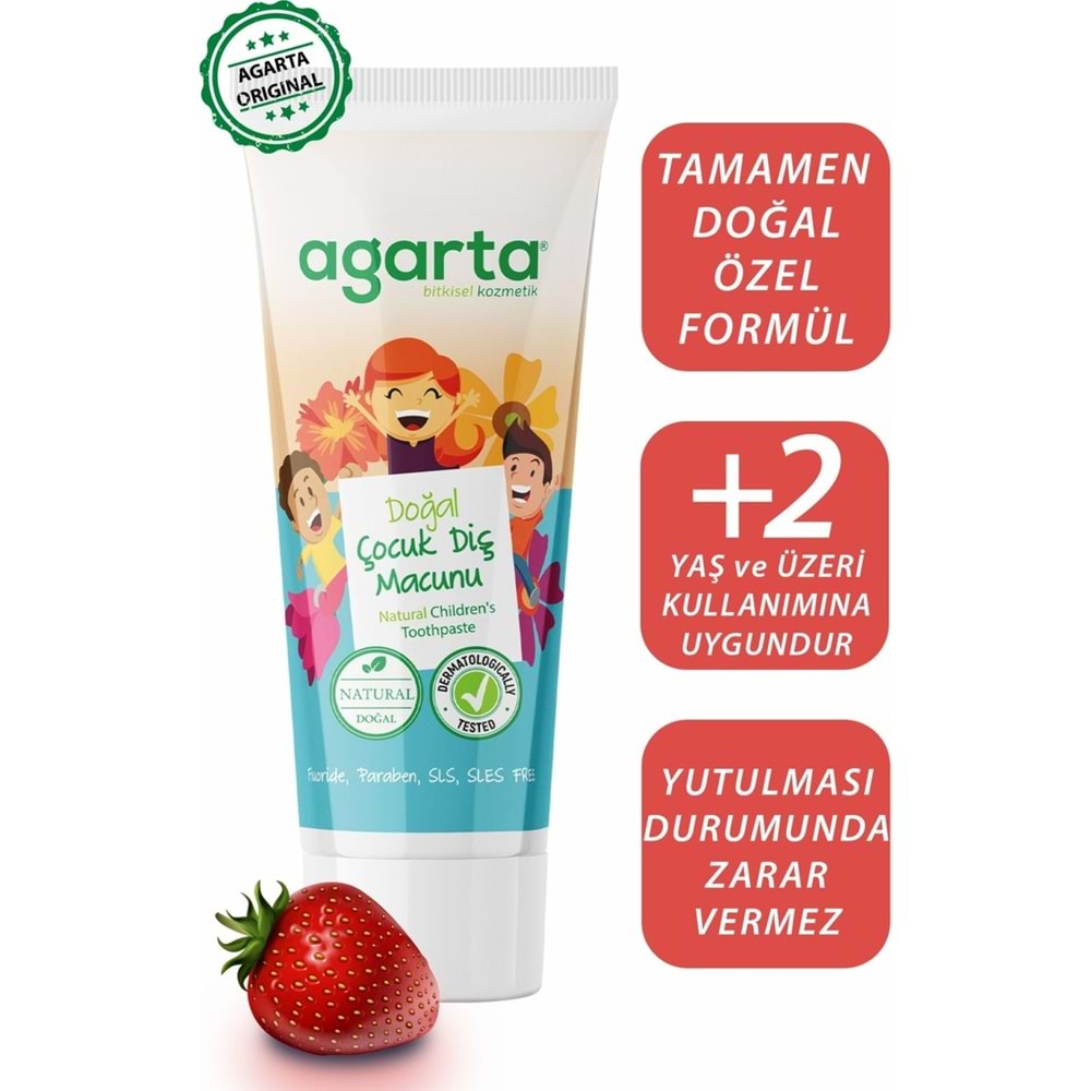 Agarta Doğal Diş Macunu 75ML Çocuk (9 Lu Set)