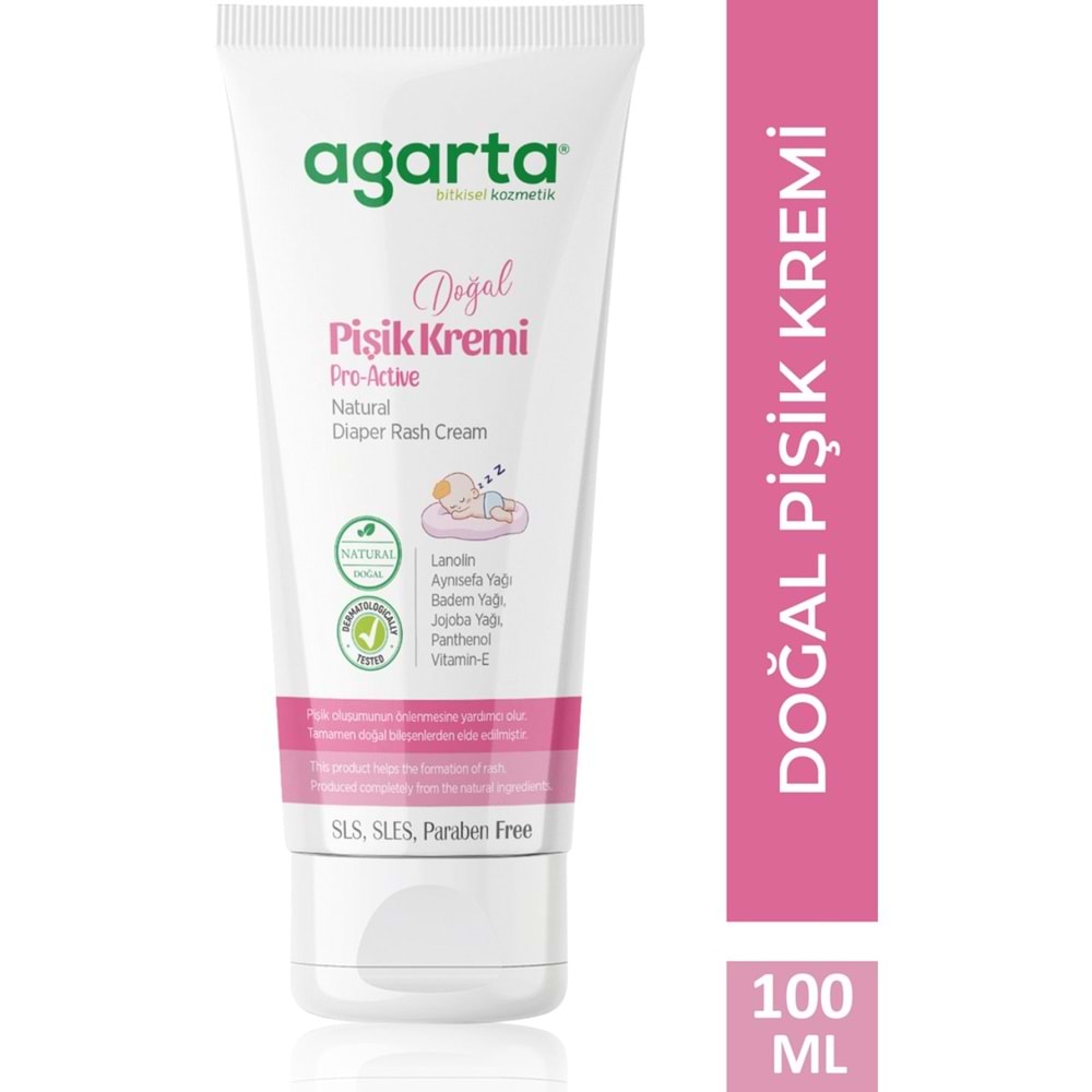 Agarta Doğal Pişik Kremi 100ML (4 Lü Set)