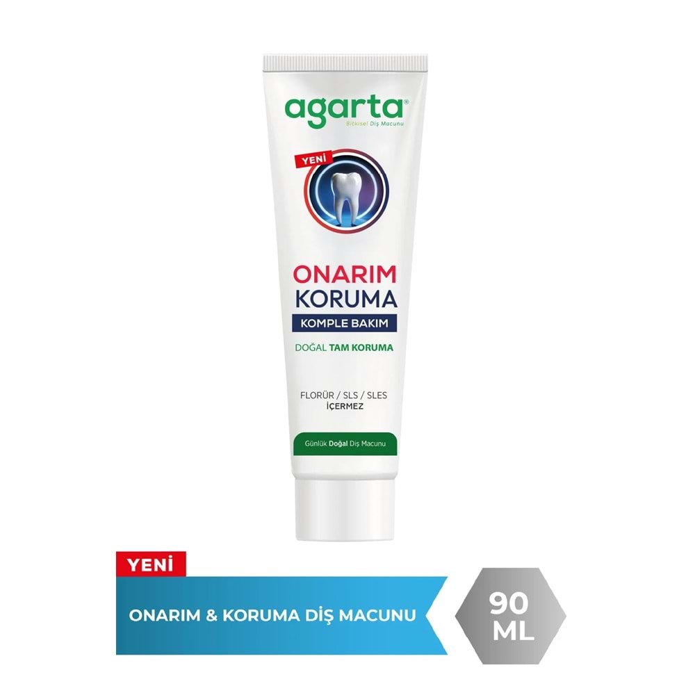Agarta Doğal Tam koruma Diş Macunu 90 ML Onarım & Koruma (9 Lu Set)