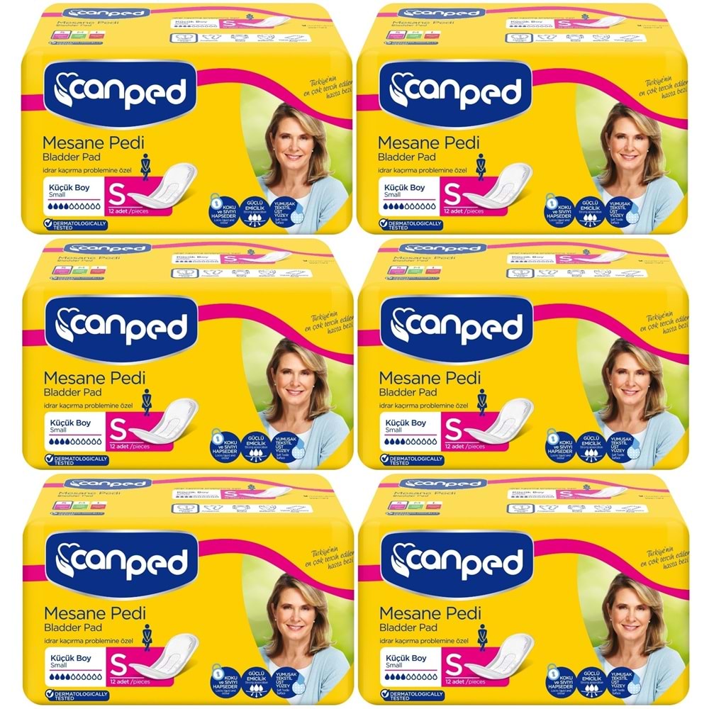 Canped Mesane Pedi Klasik S-Küçük Boy 72 Adet (6PK*12)