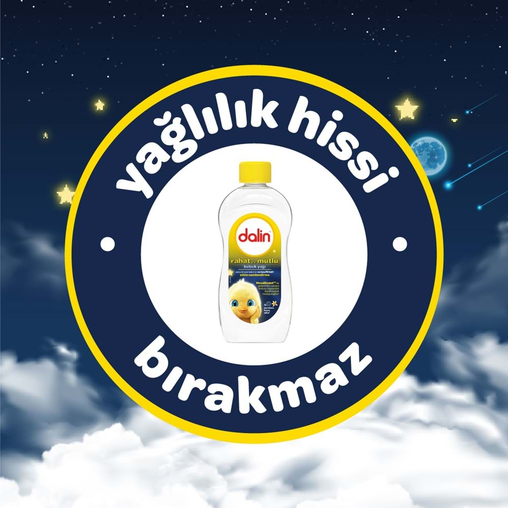 Dalin Bebek Yağı 300ML Rahat ve Mutlu Vanilya Kokulu Nemlendirici (9 Lu Set)