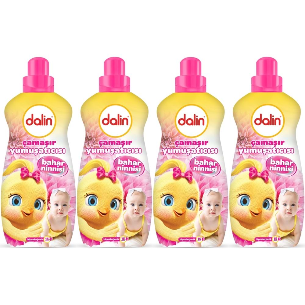 Dalin Çamaşır Yumuşatıcı 1500ML Bahar Ninnisi (4 Lü Set) (Bebeklere Özel)