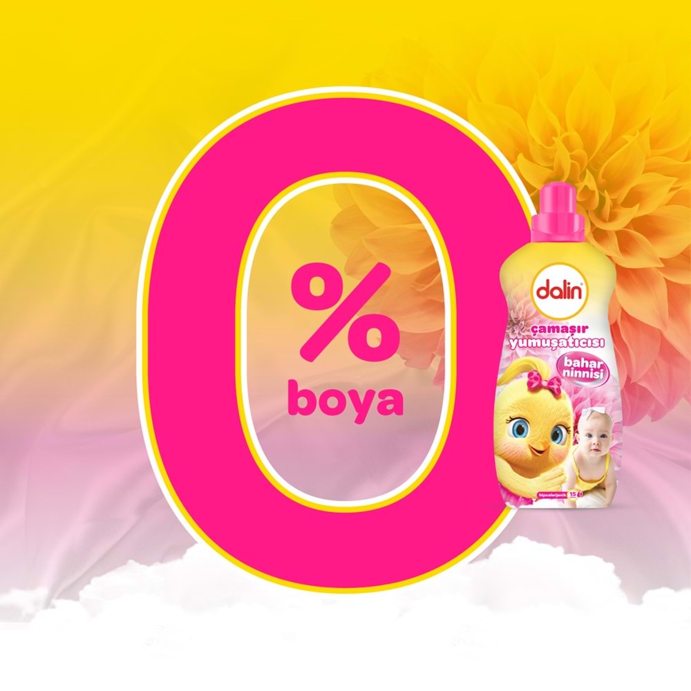Dalin Çamaşır Yumuşatıcı 1500ML Bahar Ninnisi (9 Lu Set) (Bebeklere Özel)