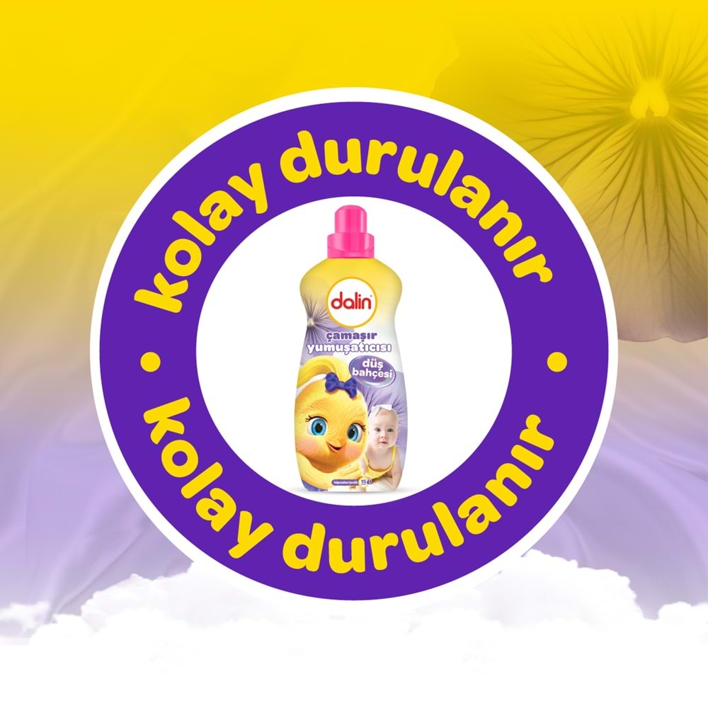 Dalin Çamaşır Yumuşatıcı 1500ML Düş Bahçesi (9 Lu Set) (Bebeklere Özel)