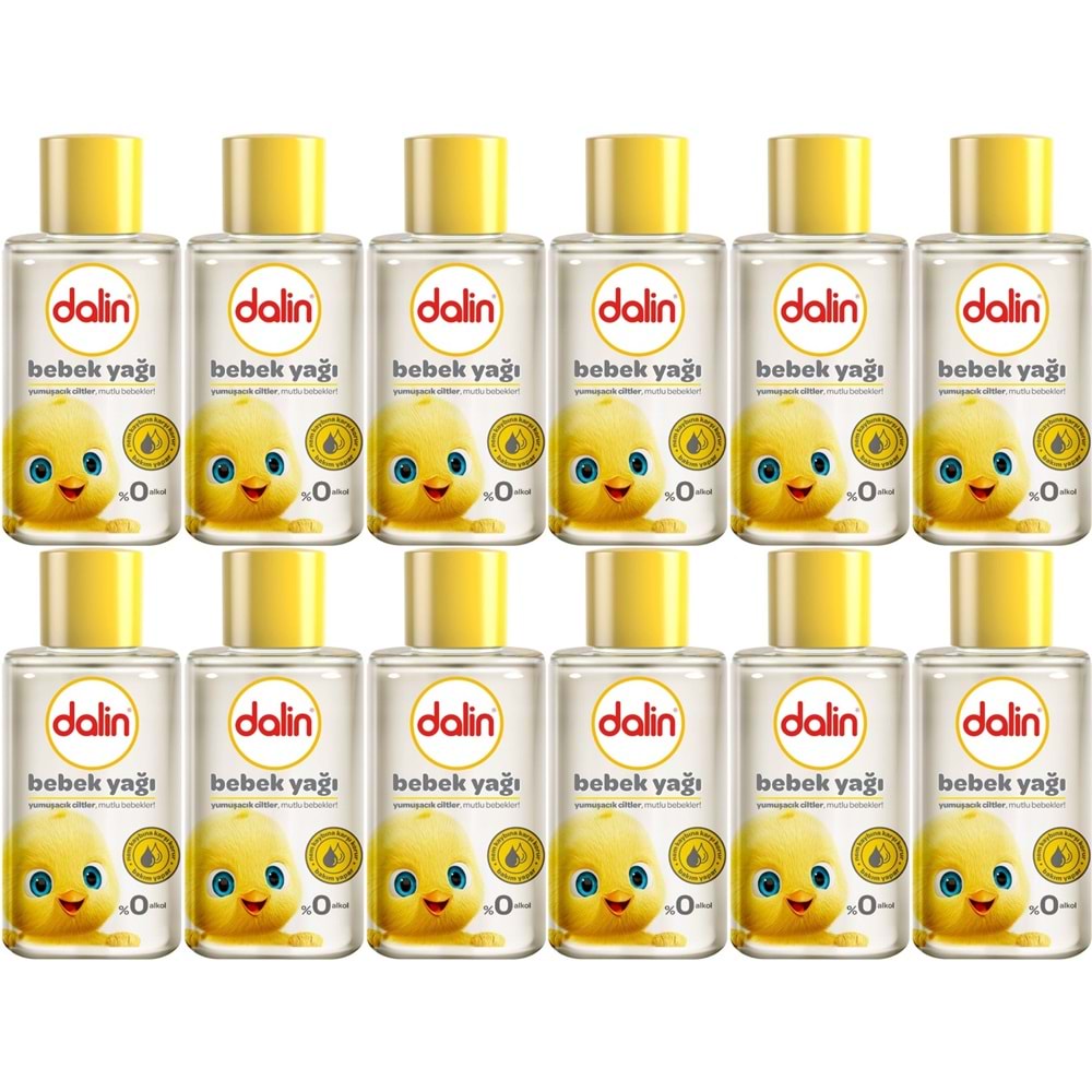 Dalin Bebek Yağı 50ML Klasik Mini (12 Li Set)