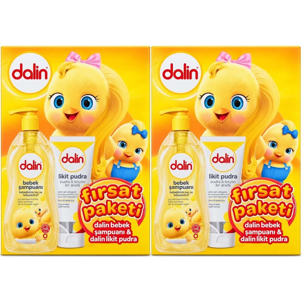 Dalin Bebek Şampuanı 700 ML + Likit Pudra 100 ML Fırsat Paketi (2 Li Set)