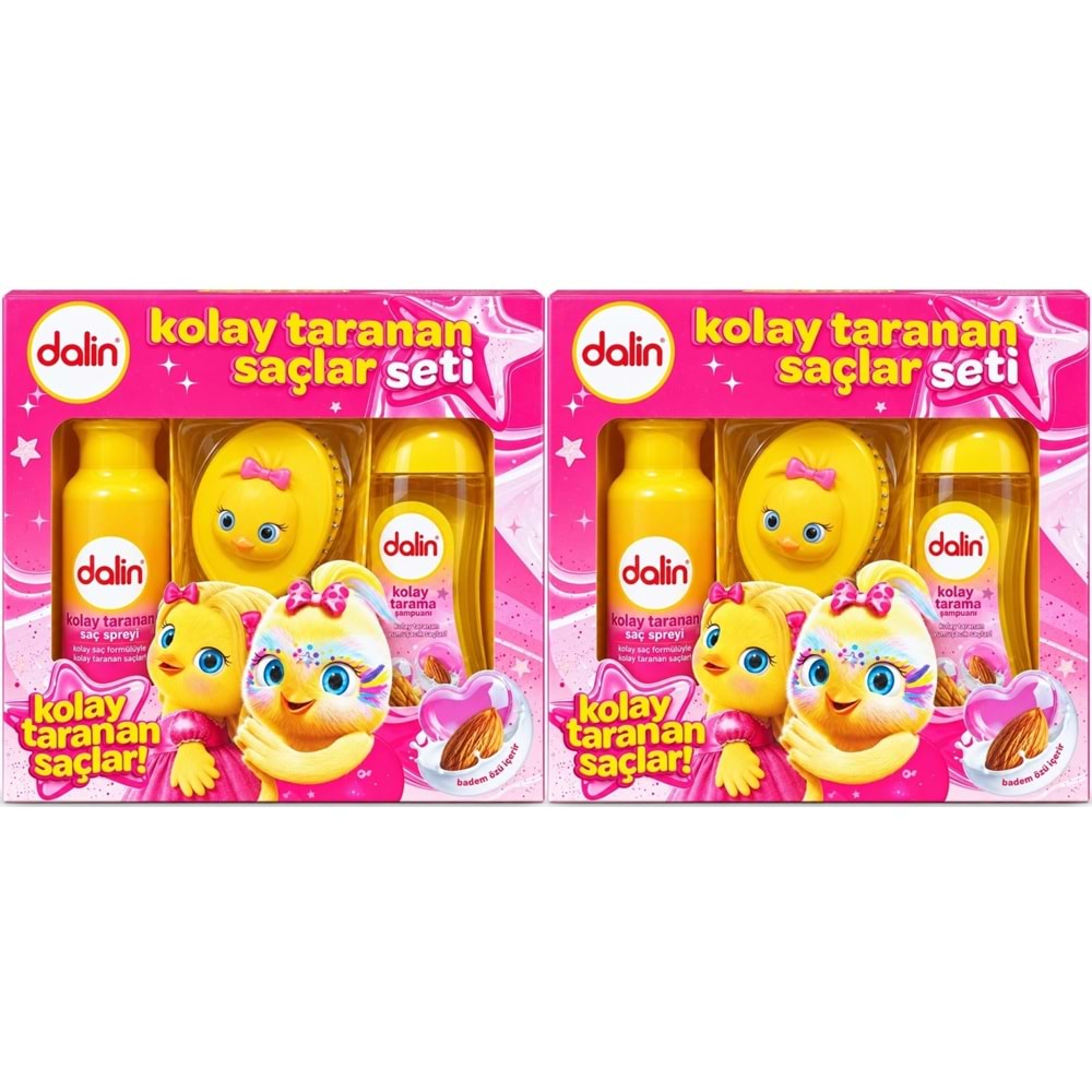 Dalin Kolay Taranan Saçlar Seti (Şampuan + Sprey + Tarak) Avantaj Paket (2 Li Set)
