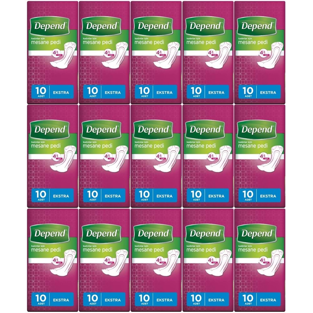 Depend Mesane Pedi Kadın Ekstra 150 Adet