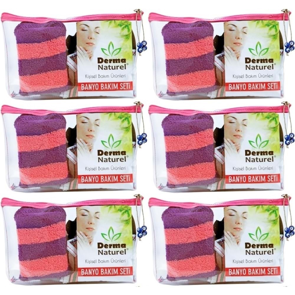 Derma Naturel Banyo Bakım Seti 4 Parça (6 Lı Set)