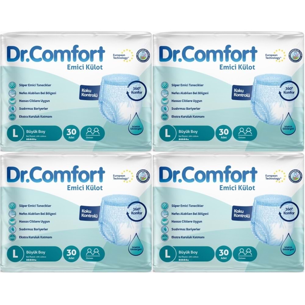 Dr.Comfort Yetişkin Bezi Emici Külot L - Büyük - Large 120 Adet
