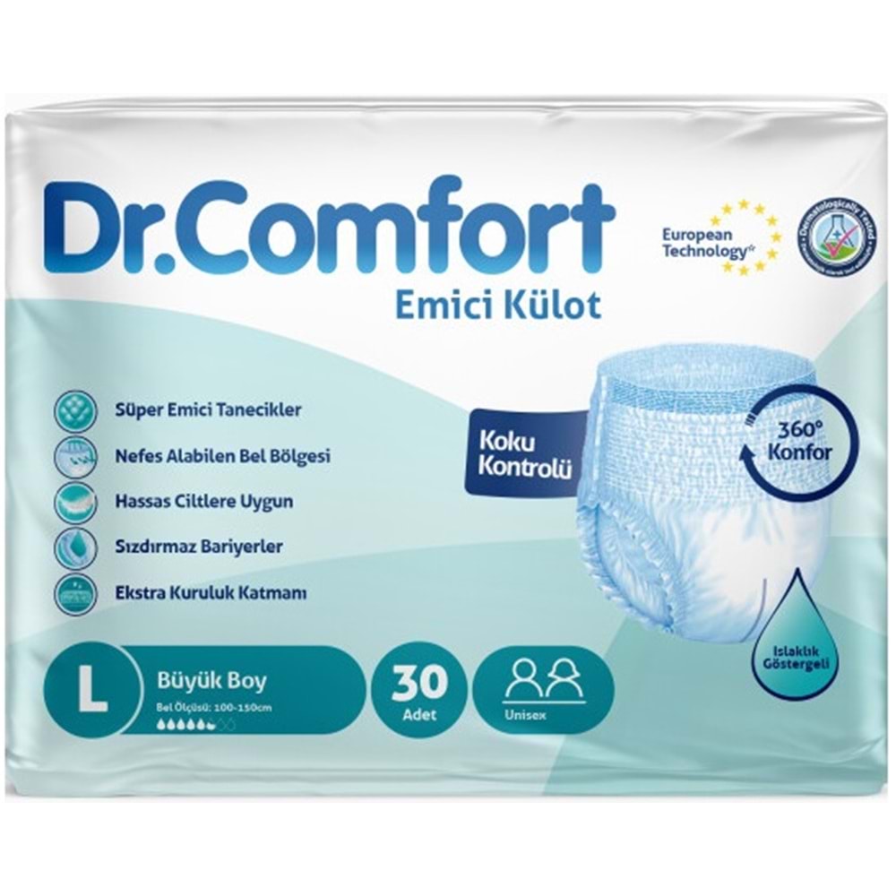 Dr.Comfort Yetişkin Bezi Emici Külot L - Büyük - Large 120 Adet