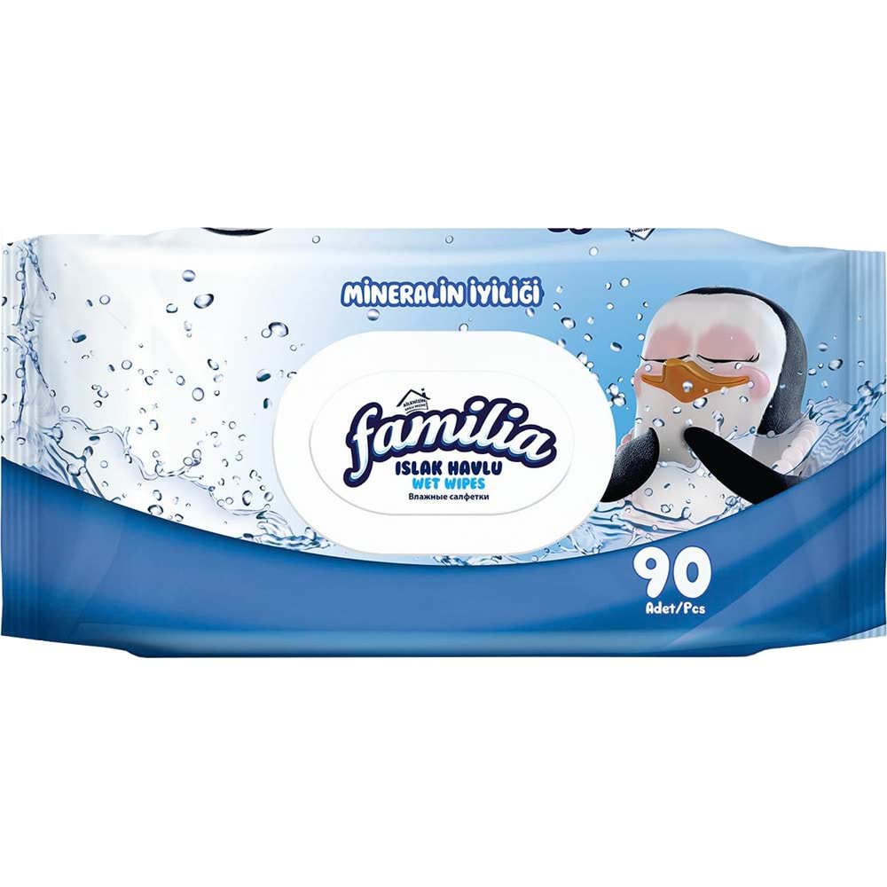 Familia Islak Havlu Mendil 90 Yaprak Karma 18 Li Set (Lavanta-Mineral-Yeşilin Tazeliği) 1620 Yaprak