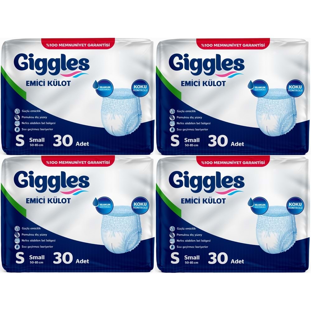 Giggles Yetişkin Bezi Emici Külot S - Küçük - Small 120 Adet