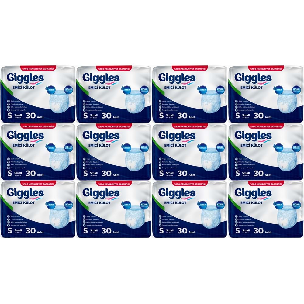 Giggles Yetişkin Bezi Emici Külot S - Küçük - Small 360 Adet