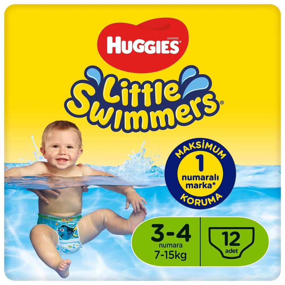 Huggıes Little Swımmers Mayo Bebek Bezi 3-4 Beden 7-15 KG 144 Adet 12PK*12