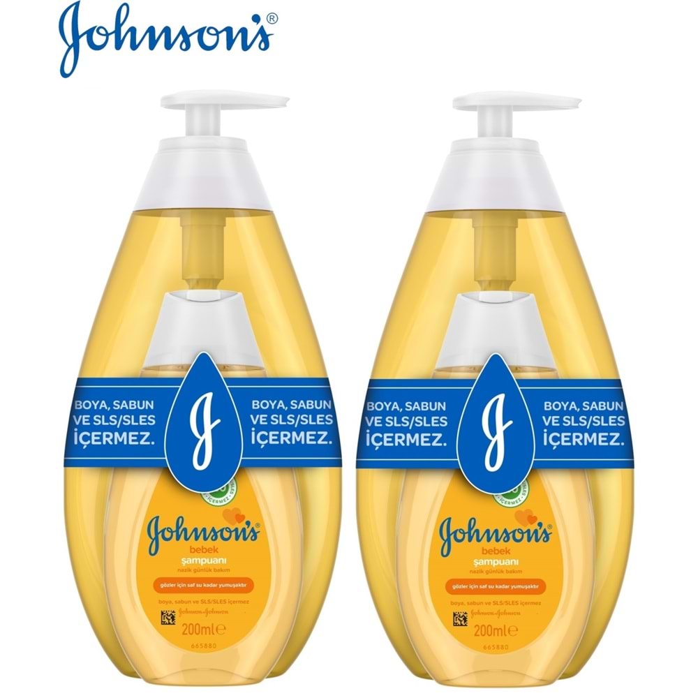 Johnsons Baby Bebek Şampuanı Klasik 750ML+200 Hediye (2 Li Set)