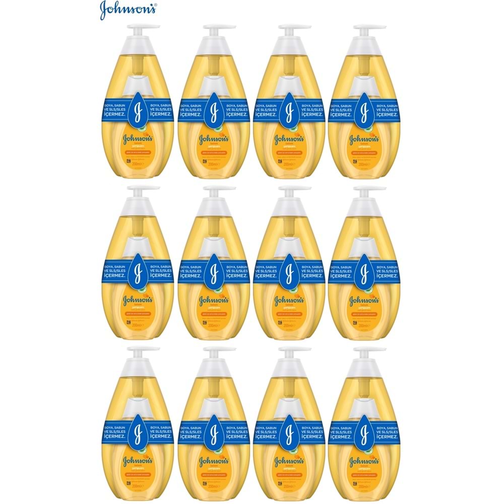 Johnsons Baby Bebek Şampuanı Klasik 750ML+200 Hediye (12 Li Set)