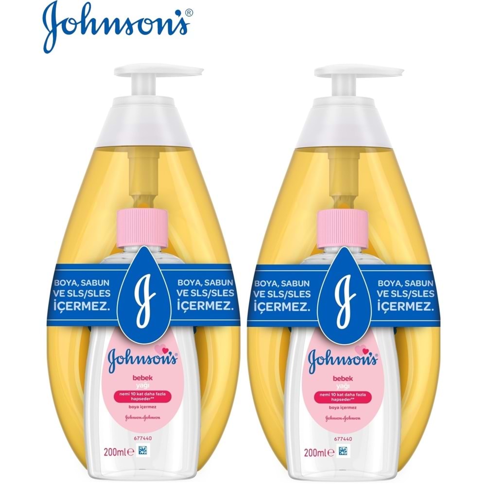 Johnsons Baby Bebek Şampuanı Klasik 750Ml+Bebek Yağı 200Ml (2 Li Set)