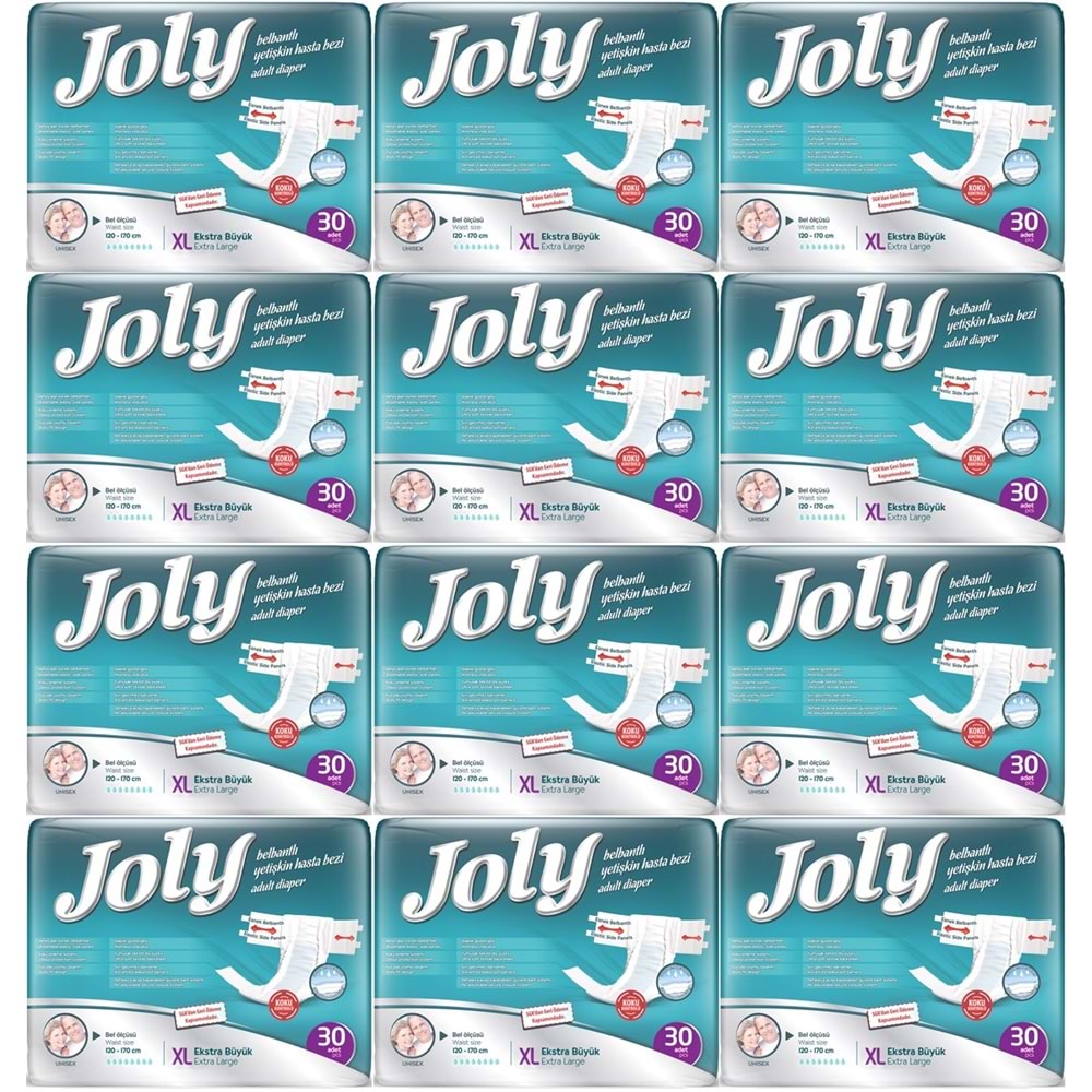 Joly Yetişkin Bezi Bel Bantlı XL - Ekstra Large - Extra Large 360 Adet