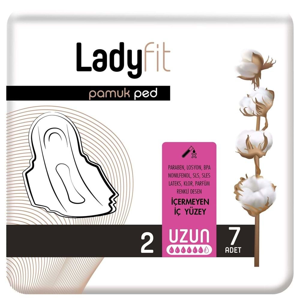 Ladyfit Pamuk Ped Uzun 9 Lu Set (İç Adet 63) (9PK*7)