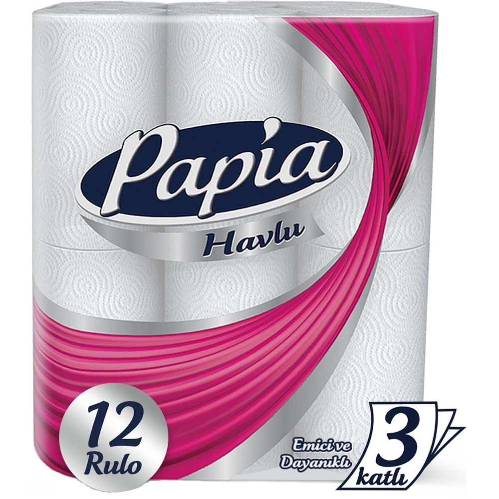 Papia Tuvalet Kağıdı (3 Katlı) 32 Li Pk Egzotik Parfümlü + 12 Li Paket Kağıt Havlu Klasik (3 Katlı)