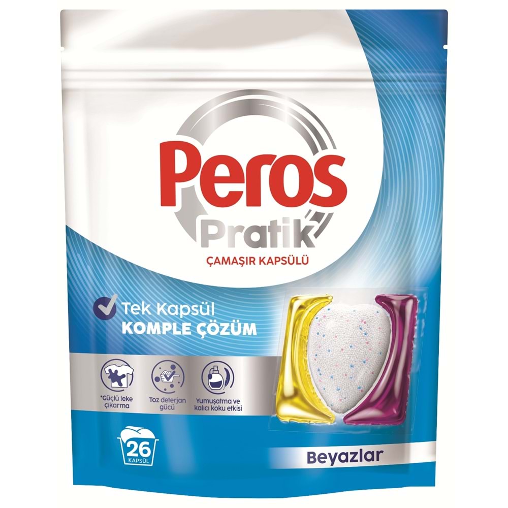 Peros Pratik Matik Çamaşır Deterjanı Kapsülü - Tableti 234 Adet (9PK*26) (Karma Set)