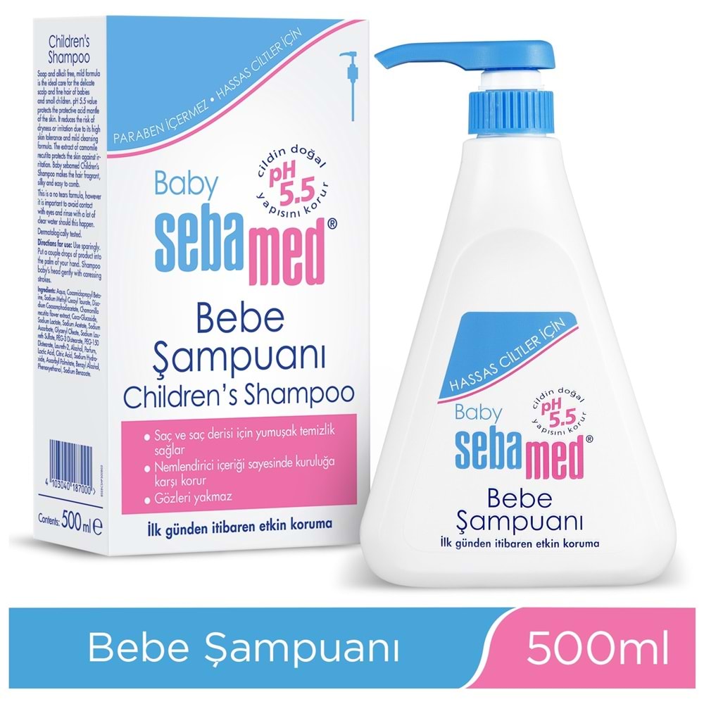 Sebamed Bebek Şampuanı 500ML Pompalı (3 Lü Set)