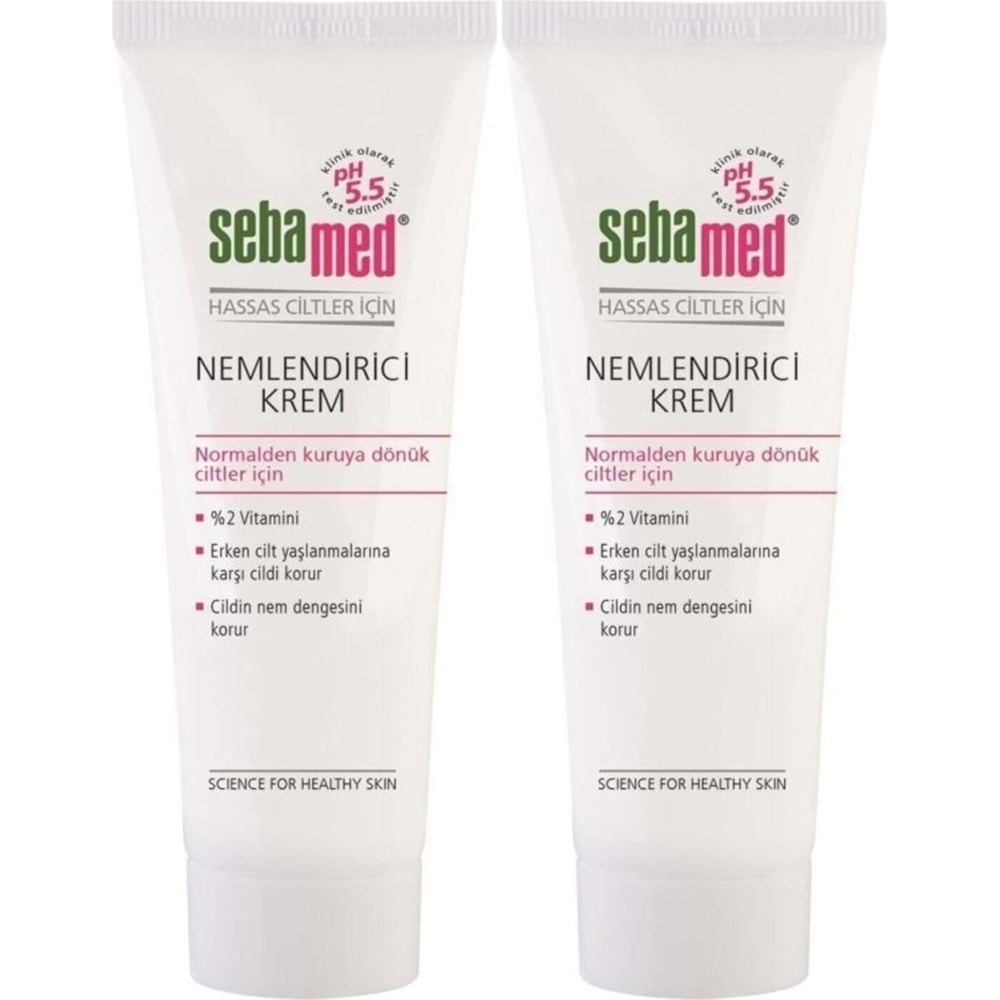 Sebamed Nemlendirici Krem Tüp 50ML (Günlük Kullanım) (2 Li Set)