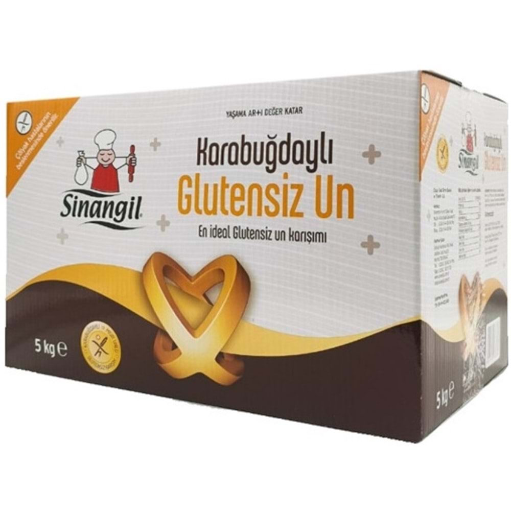 Sinangil Glutensiz Un 5KG (5000GR) + Glutensiz Karabuğdaylı 5KG (5000GR) Toplam:10KG