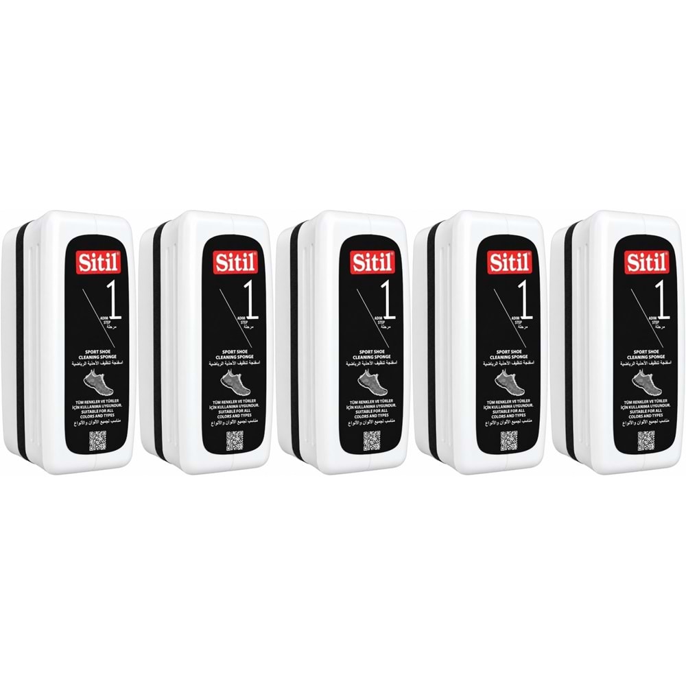 Sitil Spor Ayakkabı Temizleme Süngeri 75 ML (5 Li Set)