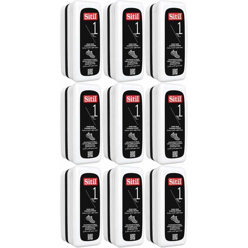 Sitil Spor Ayakkabı Temizleme Süngeri 75 ML (9 Lu Set)