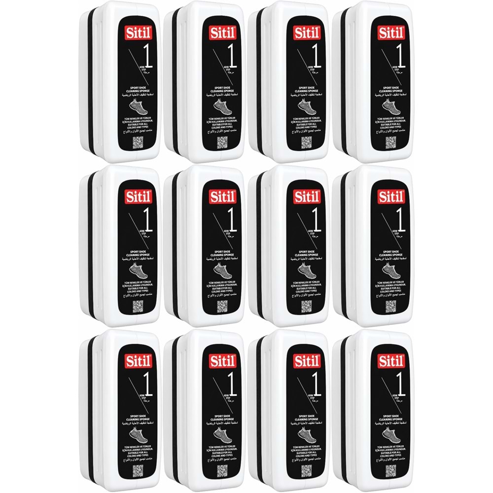 Sitil Spor Ayakkabı Temizleme Süngeri 75 ML (12 Li Set)