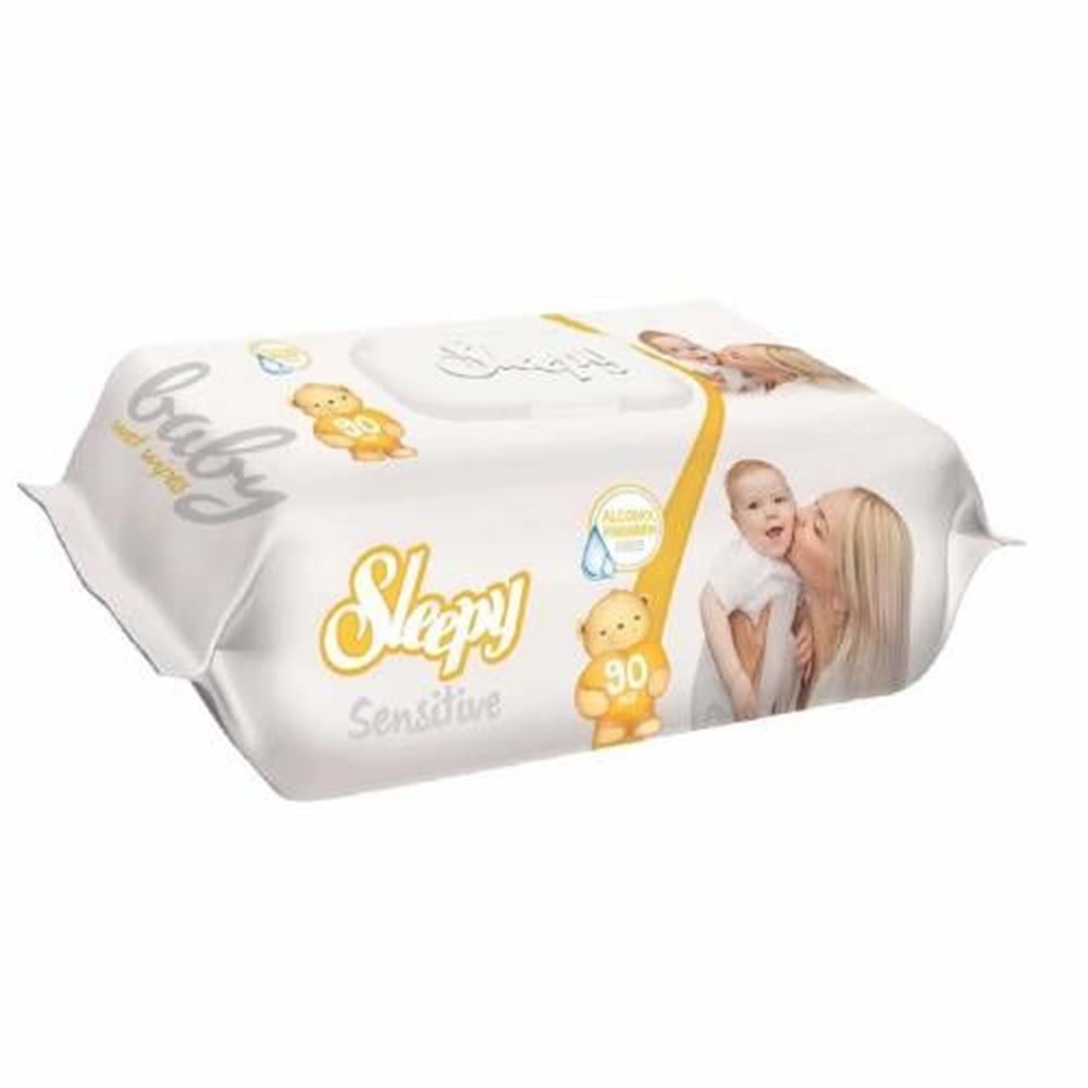 Sleepy Islak Havlu Mendil 90 Yaprak Sensitive 36 Lı Set Plastik Kapaklı
