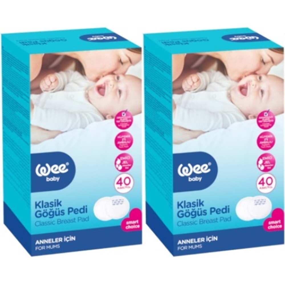 Wee Baby Klasik Göğüs Pedi (40 Lı) 80 Adet (2PK*40)
