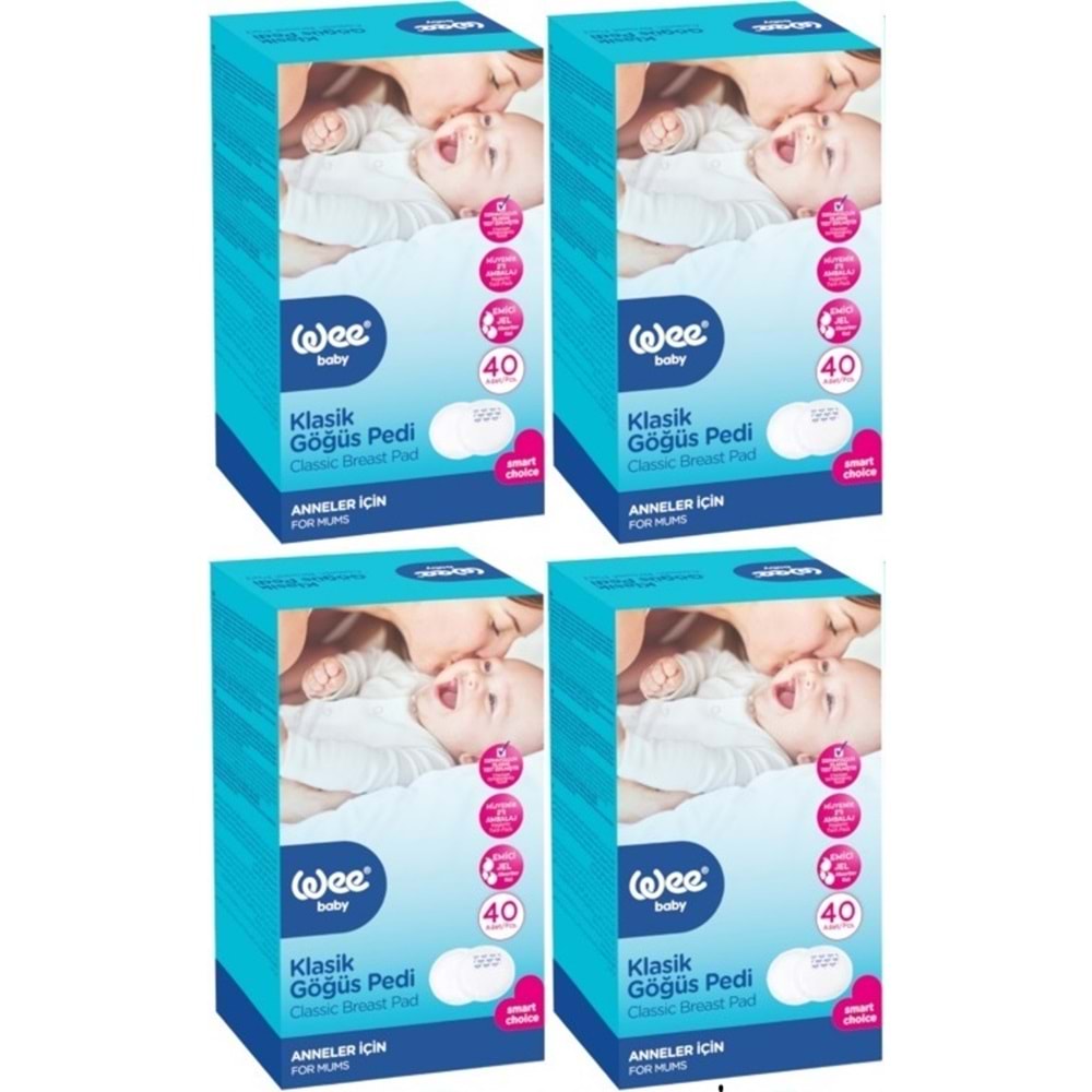 Wee Baby Klasik Göğüs Pedi (40 Lı) 160 Adet (4PK*40)
