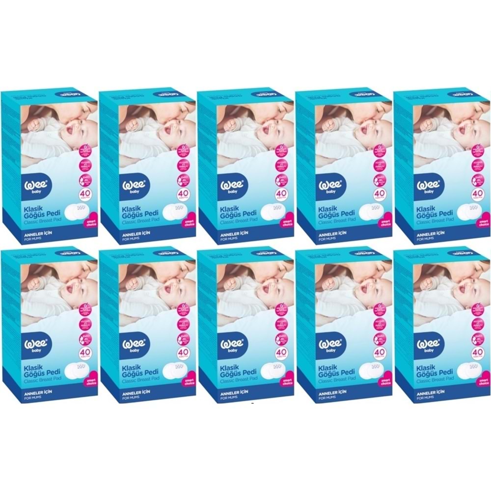 Wee Baby Klasik Göğüs Pedi (40 Lı) 400 Adet (10PK*40)