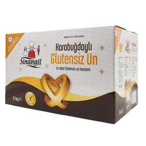 Sinangil Glutensiz Un 5KG (5000GR) Kutu Karabuğdaylı