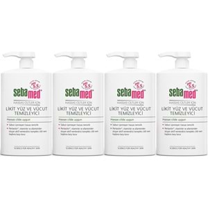 Sebamed Yüz ve Vücut Temizleyici Likit 300 ML (4 Lü Set)