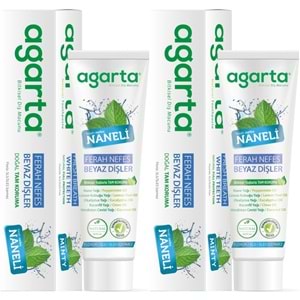 Agarta Doğal Diş Macunu 100ML Naneli (2 Li Set)