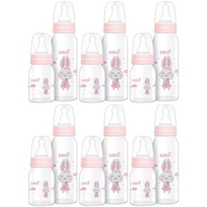 Bebsi Cam Biberon Seti Pembe (250ML+125ML) (6 Lı Set)