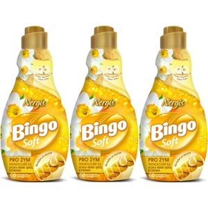 Bingo Soft Çamaşır Yumuşatıcı Konsantre 1440ML Nergis (3 Lü Set)