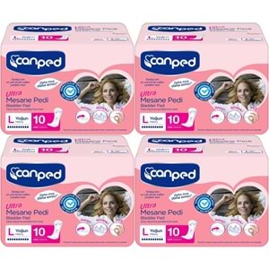 Canped Mesane Pedi Ultra L - Large - Büyük - Yoğun 40 Adet (4PK*10)