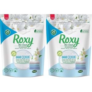 Dalan Roxy Bio Clean Matik Sabun Tozu 800GR Bahar Çiçekleri (2 Li Set) (52 Yıkama)