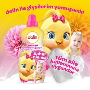 Dalin Çamaşır Yumuşatıcı 1500ML Bahar Ninnisi (12 Li Set) (Bebeklere Özel)