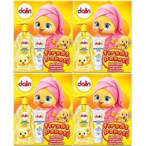 Dalin Bebek Şampuanı 700 ML + Pişik Önleyici Krem 100 ML Fırsat Paketi (4 Lü Set)